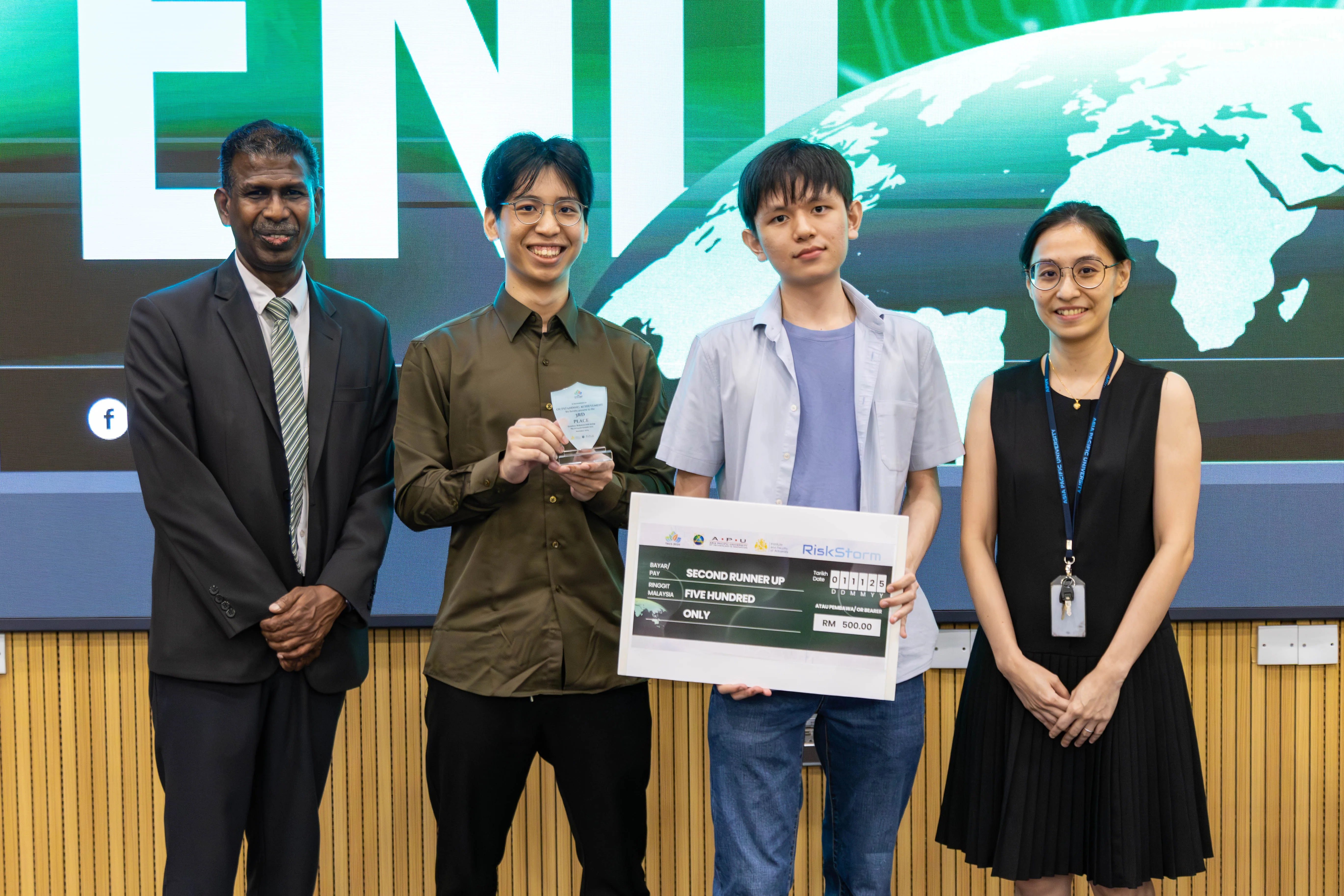 RiskStorm Datathon second runner-up award